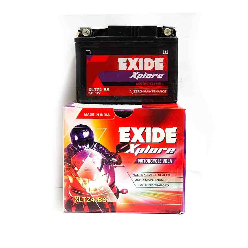 Motorcycle battery EXIDE 12V YTX4L (XLTZ4-BS) 4Ah Original product