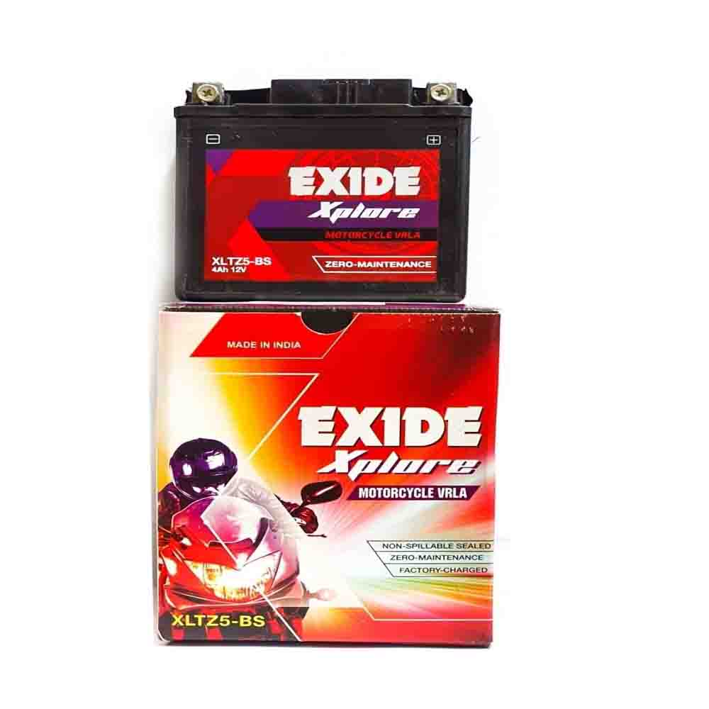 Motorcycle battery EXIDE 12V YTX5L (XLTZ5-BS) 4Ah Original product